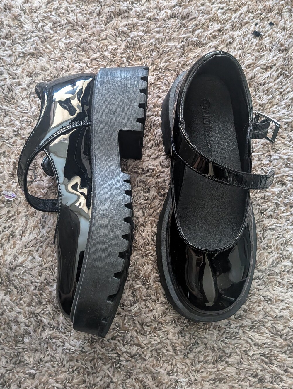 Black Mary Jane Platform Shoes